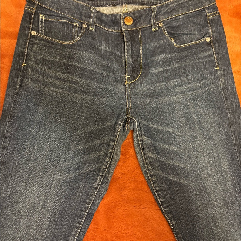 Dark Wash Straight Leg American Outfitters size 14 R Jeans - Blue